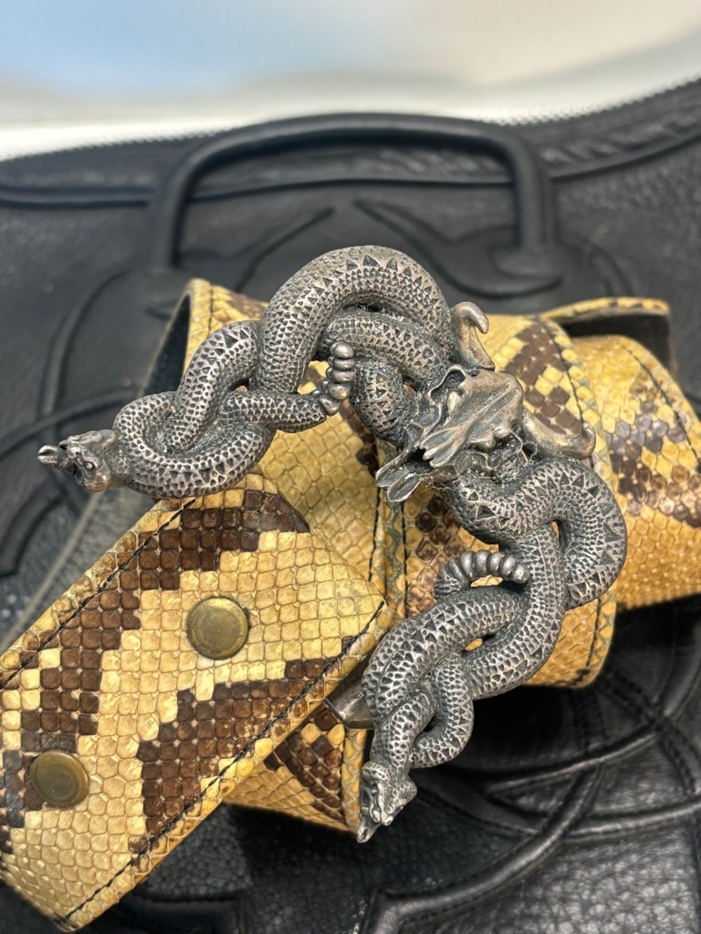 Snake Sterling Silver Buckle